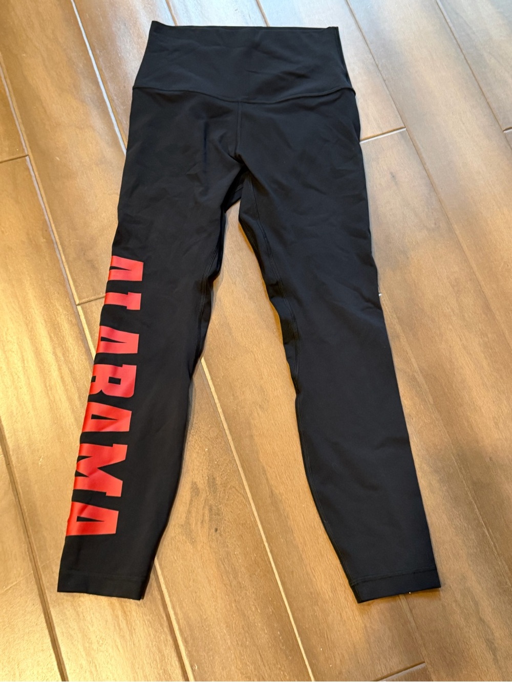 lululemon Align 25”  Black Leggings Alabama State…Crimson NWOT Sz 2